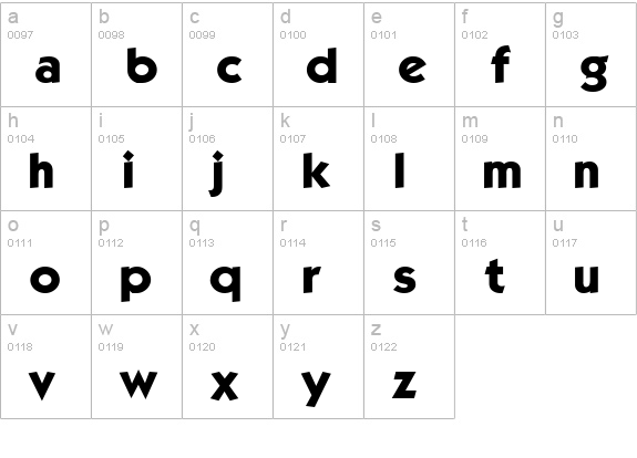 Kabel Book lowercase a-z preview