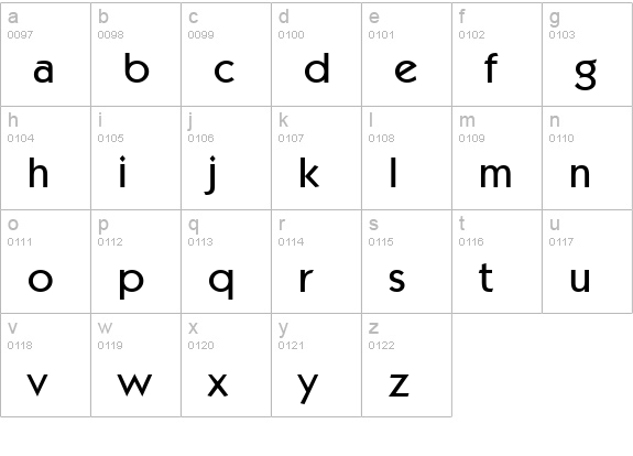Kabel Medium BT lowercase a-z preview