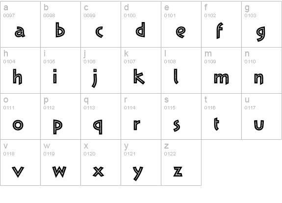 KaffeesatzEF-Suess lowercase a-z preview