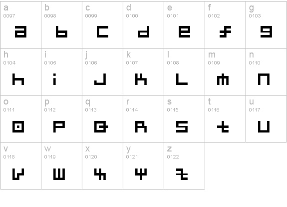 kairee lowercase a-z preview