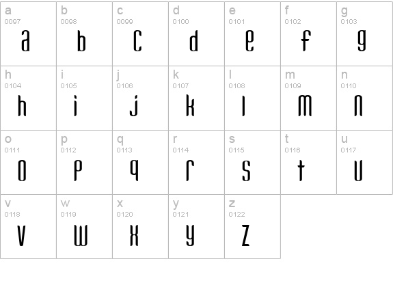 Kandide Unicase lowercase a-z preview