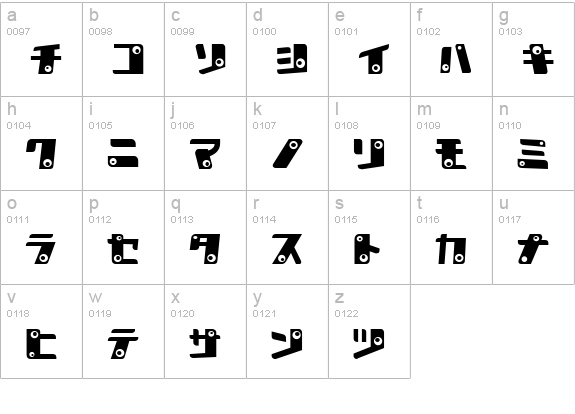 kankana K lowercase a-z preview