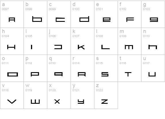 Karelia lowercase a-z preview