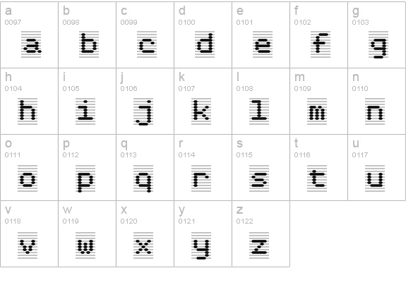 Karlisbad lowercase a-z preview