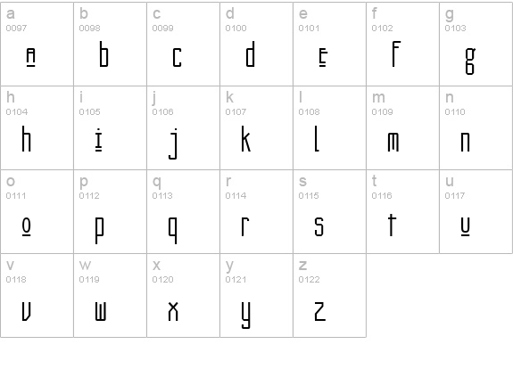Kashner lowercase a-z preview