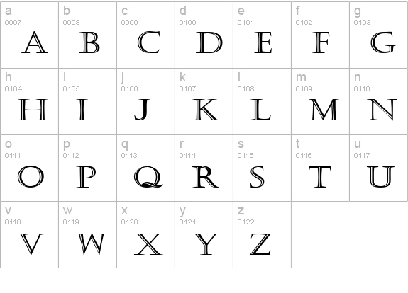 Kastellar Bold lowercase a-z preview