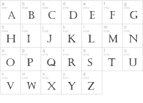 Kastellar Regular lowercase a-z preview