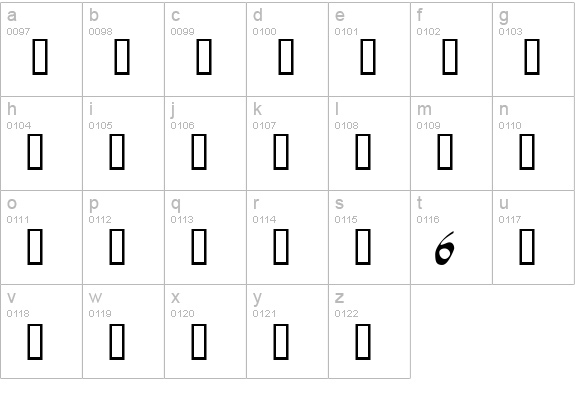 Kathasa lowercase a-z preview