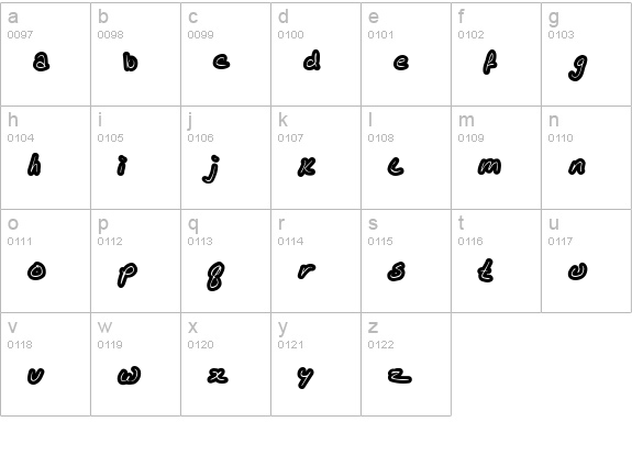 KathleenLowercase lowercase a-z preview