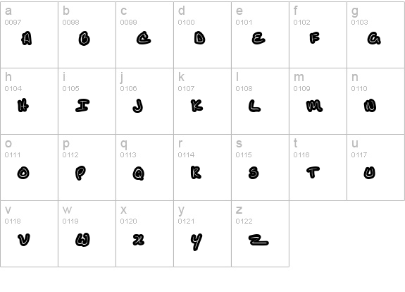 KathleenUppercase lowercase a-z preview