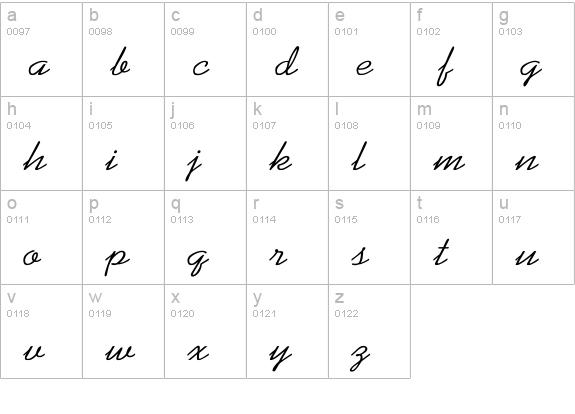 Kaufmann-Normal Wd lowercase a-z preview