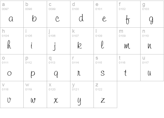 Kayleigh lowercase a-z preview