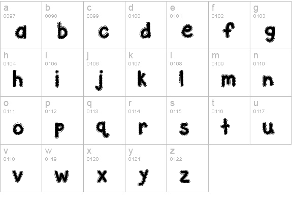 KBAStitchInTime lowercase a-z preview