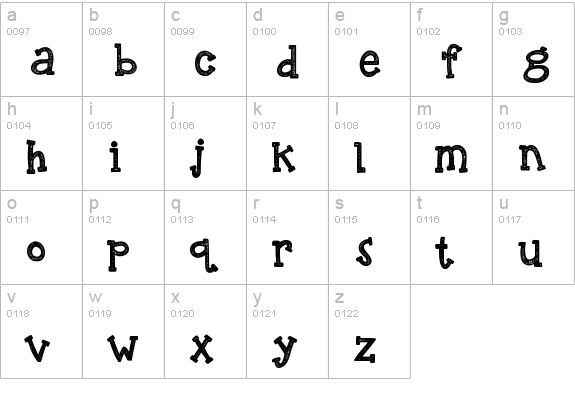 KBREINDEERGAMES lowercase a-z preview