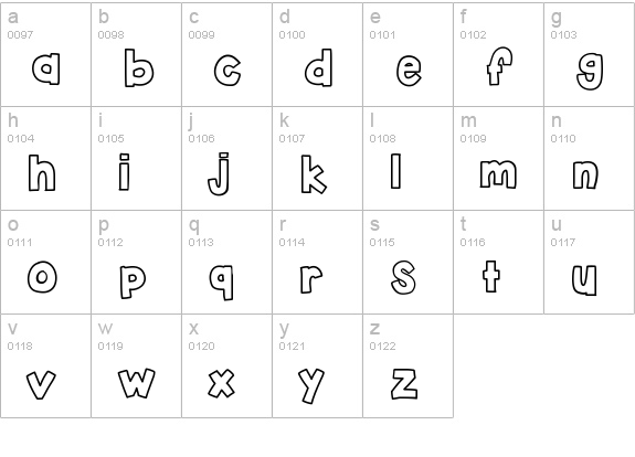 KBSticktoIt lowercase a-z preview