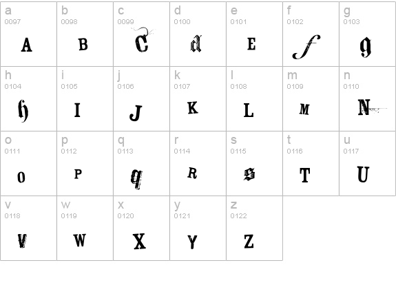 Keetano ATL My Gangsta lowercase a-z preview