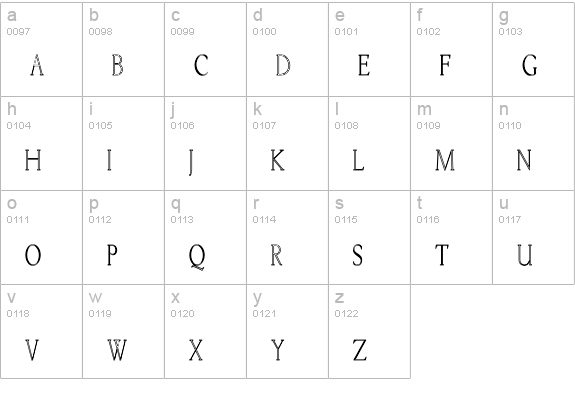 KellnearHC lowercase a-z preview