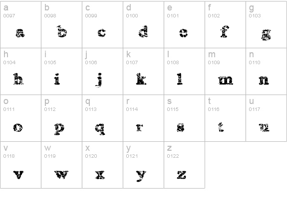 kemikalHi lowercase a-z preview