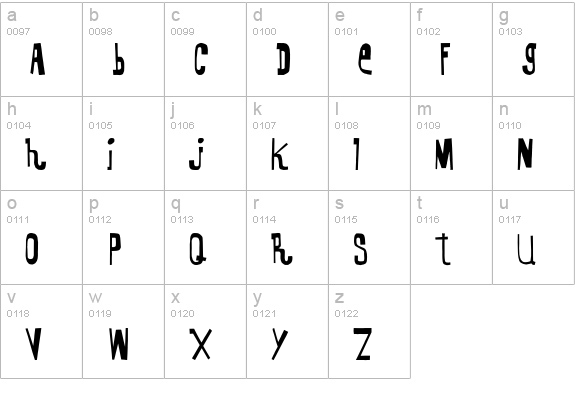 KennelDistrict-Thin lowercase a-z preview
