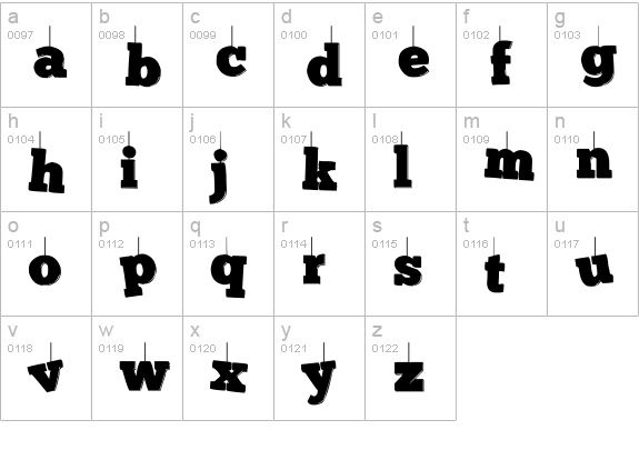 KerstKaart lowercase a-z preview