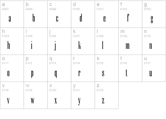 KeyboardBold lowercase a-z preview