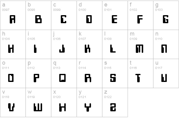 Keys Heavy Normal lowercase a-z preview
