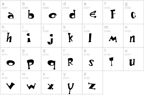 Keyster lowercase a-z preview