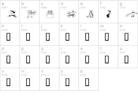 KiddieClip 2 lowercase a-z preview