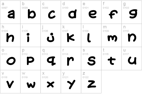 Kids Stuff lowercase a-z preview