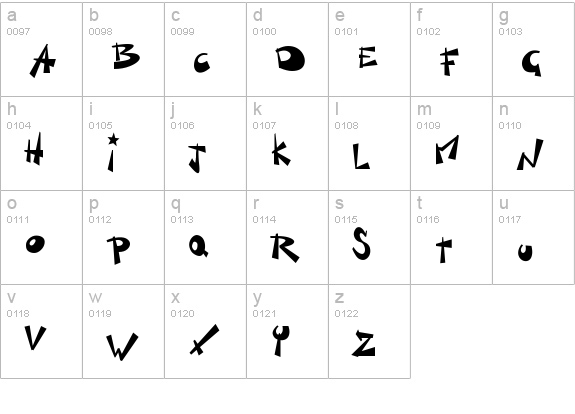 Kill Switch lowercase a-z preview