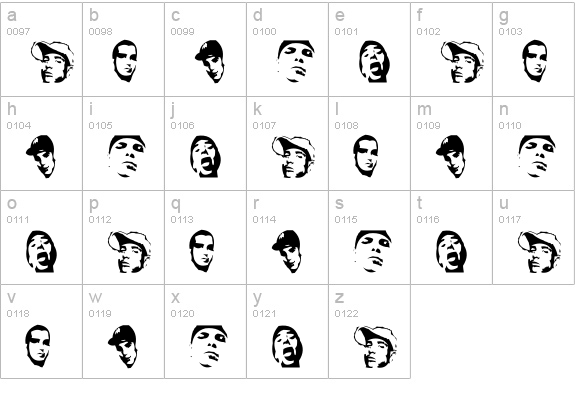 Killanea lowercase a-z preview