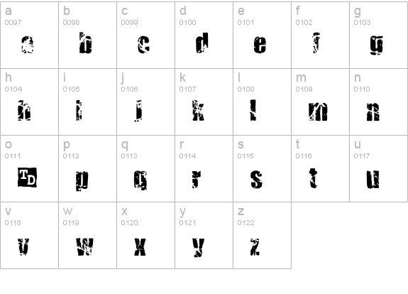Killer Ants Trial Version lowercase a-z preview
