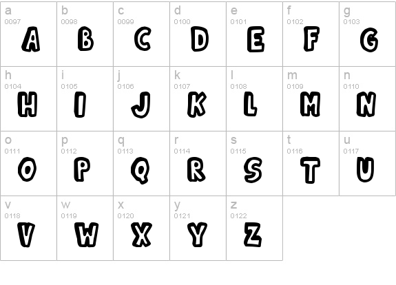 Kinda 3D lowercase a-z preview