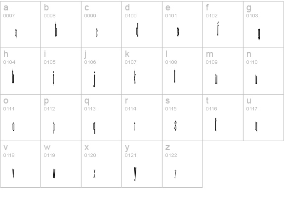 Kinderfeld lowercase a-z preview