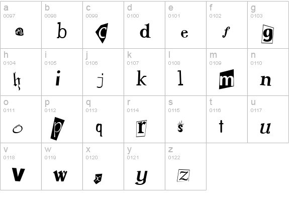 Kindergarden lowercase a-z preview