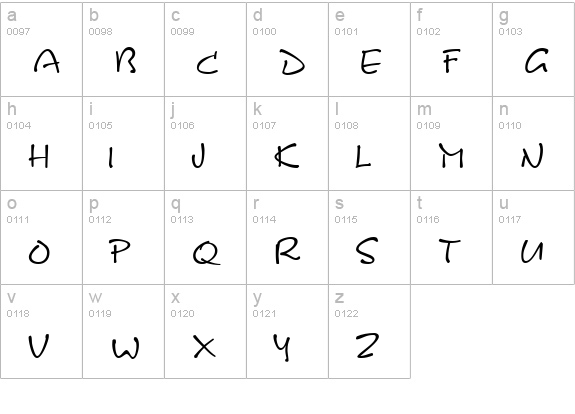 KineticSCapsSSK Regular lowercase a-z preview