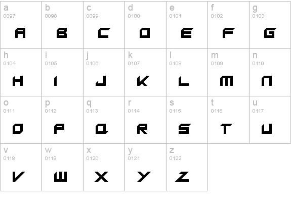 King Dubstepikz
 lowercase a-z preview
