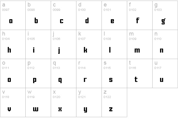 KING SANS Regular lowercase a-z preview