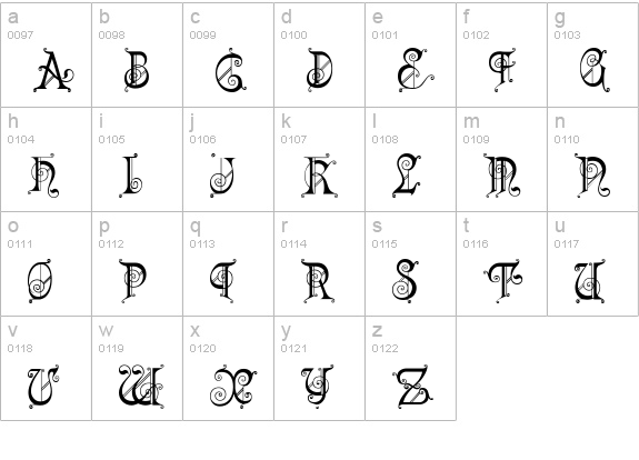KingdomCome lowercase a-z preview