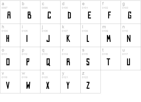 Kings of Kings Lynn lowercase a-z preview