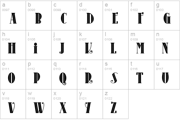 Kinkajou Stew NF lowercase a-z preview
