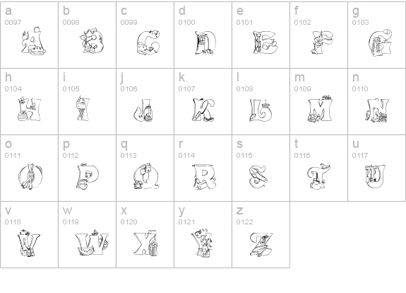 Kitchen Kapers I lowercase a-z preview