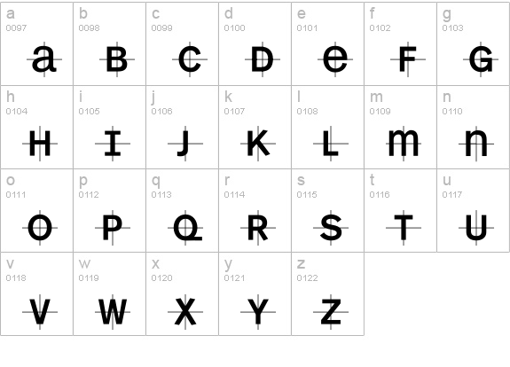 KL1MonoCase-Krux lowercase a-z preview