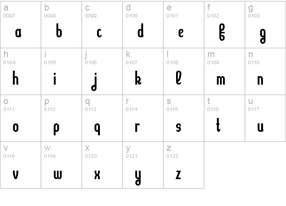 Kleptocracy lowercase a-z preview