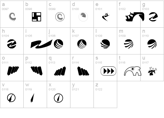 klozzbats lowercase a-z preview