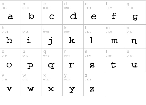 Knits and Scraps lowercase a-z preview