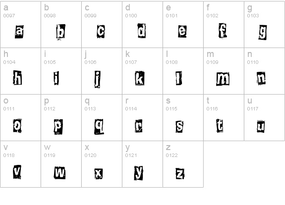 KnuckleheadBoxed lowercase a-z preview