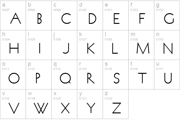 Koch Quadrat Fill lowercase a-z preview