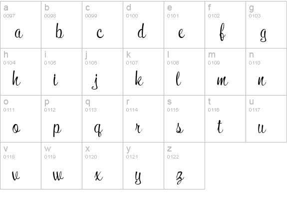 KonTikiEnchantedJF lowercase a-z preview