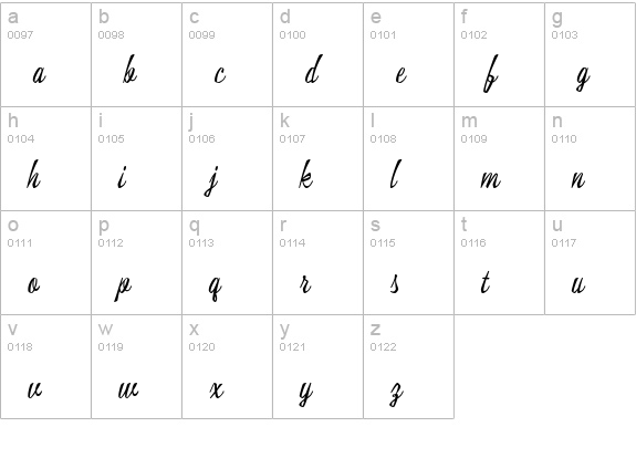 KonTikiJFLounge lowercase a-z preview